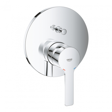 Baterii monocomanda - Baterie cada/dus cu divertor cu 2 cai cromata Grohe Lineare New