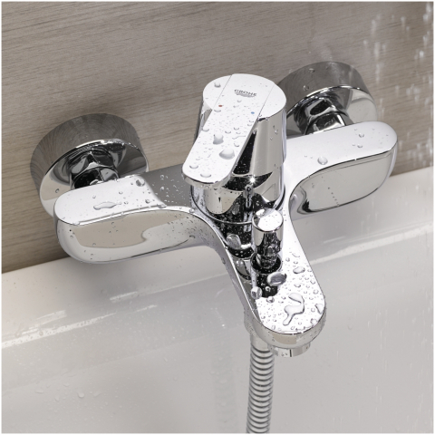 Baterie cada Grohe Get aparenta, monocomanda, diverter, aerator, limitator, crom [1]