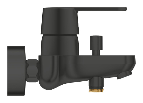 Baterie cada Grohe Get aparenta, monocomanda, diverter, aerator, limitator, negru mat [3]