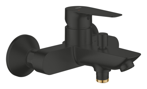 Obiecte sanitare - Baterie cada Grohe StartEdge cartus ceramic, diverter, limitator temperatura, negru mat