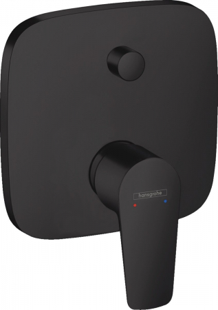 Baterii monocomanda - Baterie cada - dus Hansgrohe Talis E cu montaj incastrat necesita corp ingropat negru mat