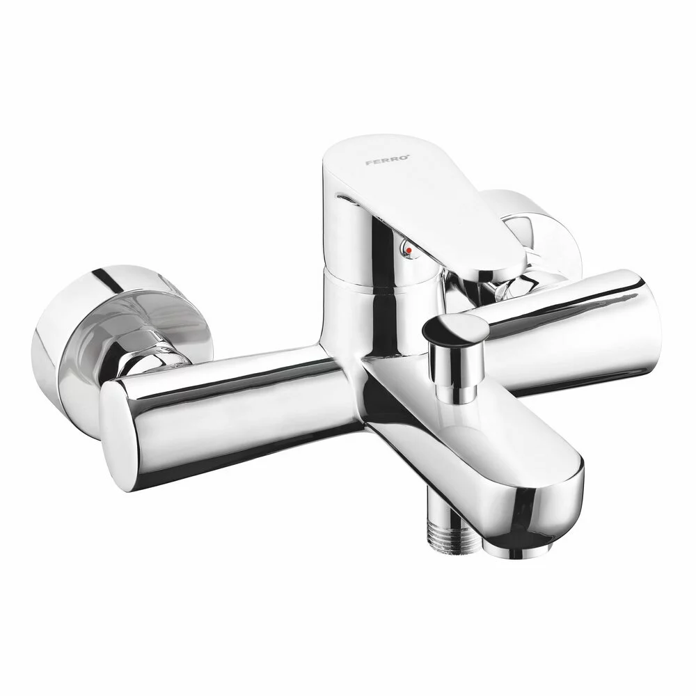 Obiecte sanitare - Baterie perete cada/dus Ferro Algeo, crom fara accesorii