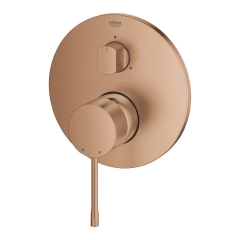 Baterie dus Grohe Essence New 3 cai, monocomanda, diverter, 3 iesiri, cartus ceramic, necesita corp instalare, cupru mat [2]