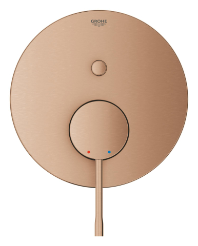 Baterie dus Grohe Essence monocomanda, incastrata, 2 iesiri, cartus ceramic, necesita corp instalare, cupru mat [2]