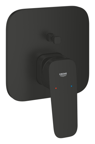 Baterii baie - Baterie dus Grohe Concetto SilkMove 2 functii, diverter, incastrat, monocomanda, necesita corp instalare, cartus ceramic, negru mat