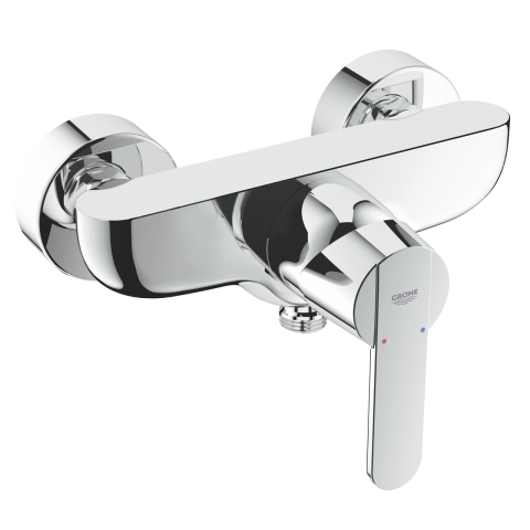 Obiecte sanitare - Baterie dus Grohe Get monocomanda, aparent, cartus ceramic, limitator, crom