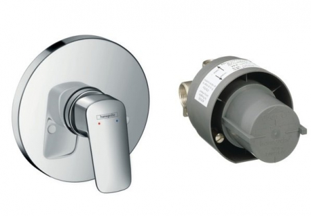 Baterii monocomanda - Baterie dus Hansgrohe Logis montaj incastrat corp ingropat inclus