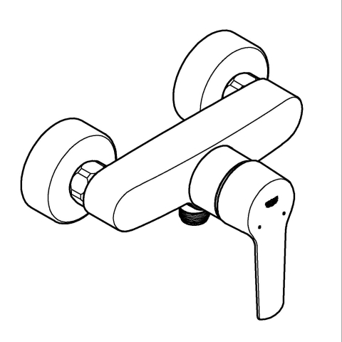 Baterie dus Grohe Start monocomanda, crom [4]