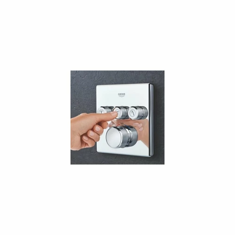Baterie dus termostatica patrata 3 iesiri Grohe Grohtherm SmartControl [1]