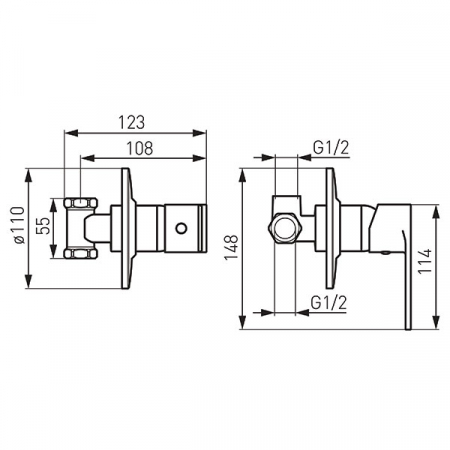 Baterie ingropata dus Algeo, crom [1]