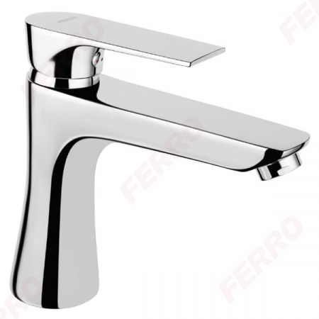 Baterii monocomanda - Baterie stativa lavoar Ferro Square, crom cu ventil