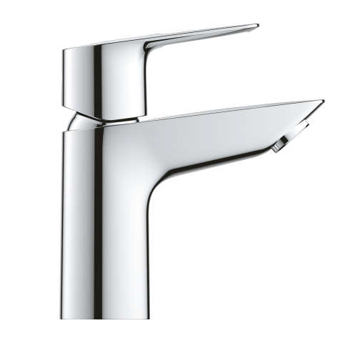 Baterie lavoar Grohe BauLoop S pornire pe rece, cartus ceramic, evacuare cu apasare, crom [2]