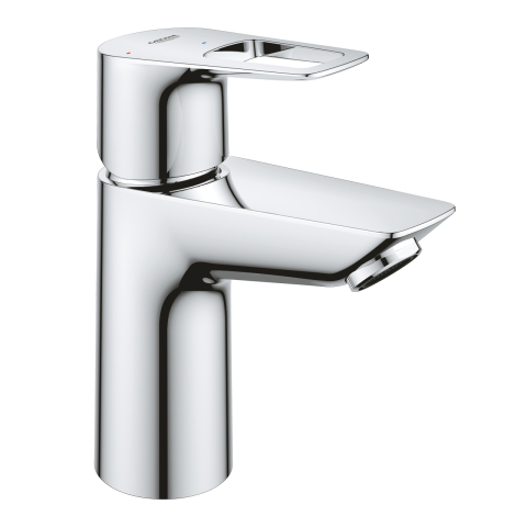 Baterii baie - Baterie lavoar Grohe BauLoop S pornire pe rece, cartus ceramic, evacuare cu apasare, crom