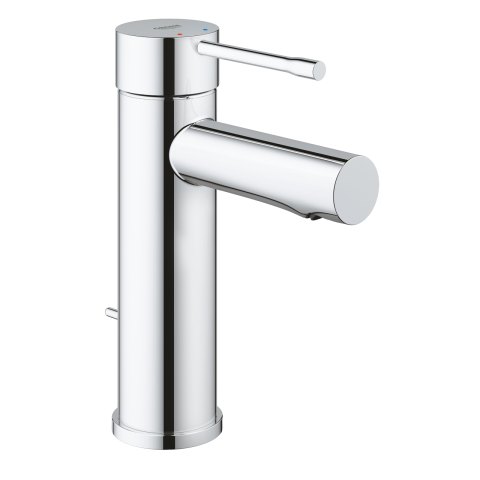 Obiecte sanitare - Baterie lavoar Grohe Essence New S monocomanda 3/8" cartus ceramic, evacuare cu tija, crom