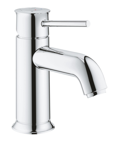 Obiecte sanitare - Baterie lavoar Grohe bauclassic corp neted, monocomanda, cartus ceramic, fara set evacuare, crom