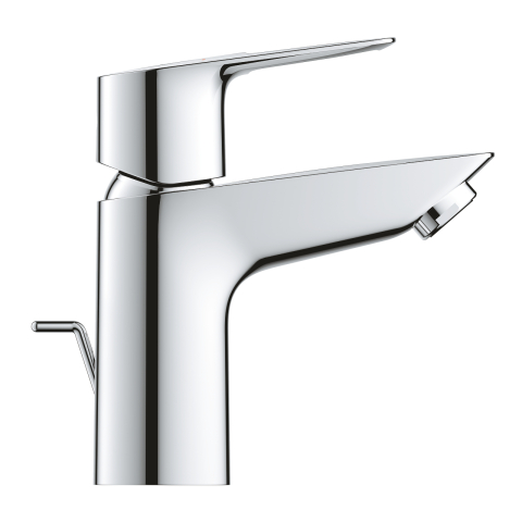 Baterie lavoar Grohe BauLoop S monocomanda 3/8'' cartus ceramic, set evacuare cu tija, crom [2]