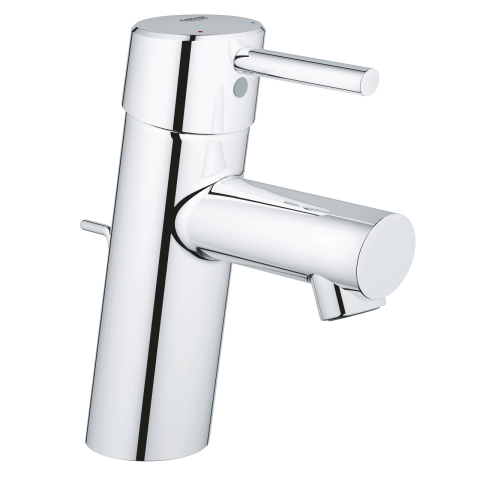 Obiecte sanitare - Baterie lavoar Grohe Concetto S monocomanda, cartus ceramic, evacuare cu tija, crom