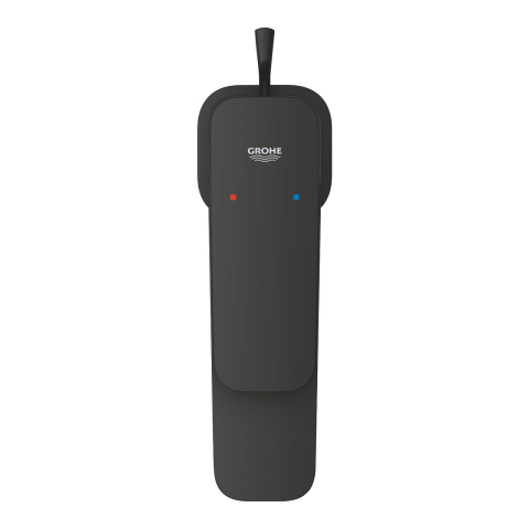 Baterie lavoar Grohe Concetto SilkMove S monocomanda, set evacuare cu tija, cartus ceramic, negru mat [3]