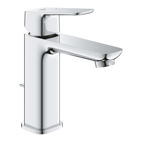 Baterii baie - Baterie lavoar Grohe Cubeo SilkMove M monocomanda, set evacuare cu tija, cartus ceramic, crom