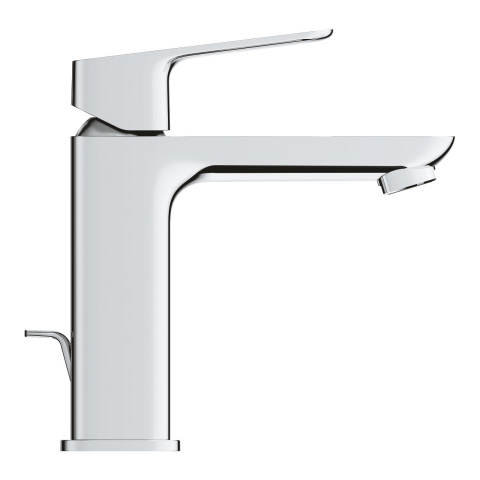 Baterie lavoar Grohe Cubeo SilkMove M monocomanda, set evacuare cu tija, cartus ceramic, crom [1]