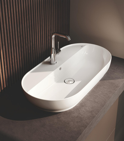 Baterie lavoar Grohe Essence L monocomanda, cartus ceramic, fara set evacuare, crom [3]