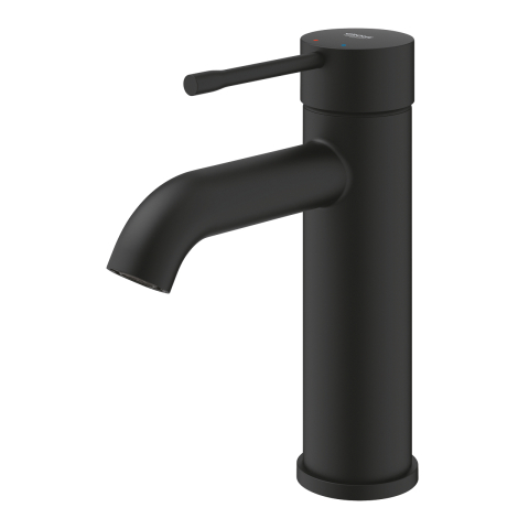 Baterie lavoar Grohe Essence S 1/2" monocomanda, cartus ceramic, limitator de temperatura, evacuare cu apasare, negru [2]