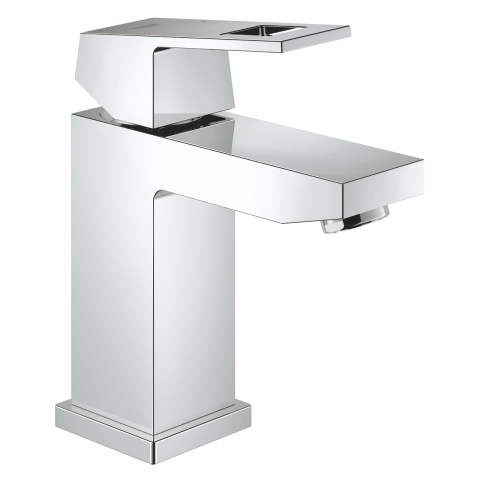 Obiecte sanitare - Baterie lavoar Grohe Eurocube S monocomanda, cartus ceramic, fara evacuare, crom