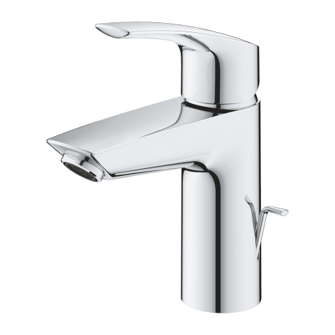 Baterie lavoar Grohe Eurosmart S monocomanda, cartus ceramic, set evacuare cu tija, crom [3]