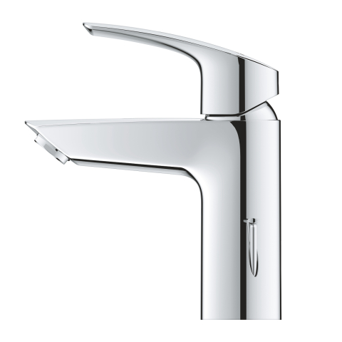 Baterie lavoar Grohe Eurosmart S monocomanda, cartus ceramic, set evacuare cu tija, crom [1]