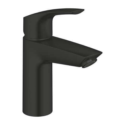 Baterii baie - Baterie lavoar Grohe Eurosmart SilkMove S monocomanda, levier metalic, cartus ceramic, set evacuare cu apasare, negru