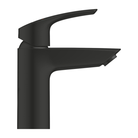 Baterie lavoar Grohe Eurosmart SilkMove S monocomanda, levier metalic, cartus ceramic, set evacuare cu apasare, negru [1]