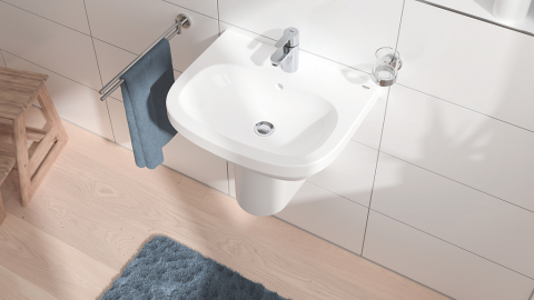 Baterie lavoar Grohe Get S monocomanda, cartus ceramic, evacuare cu apasare, crom [3]