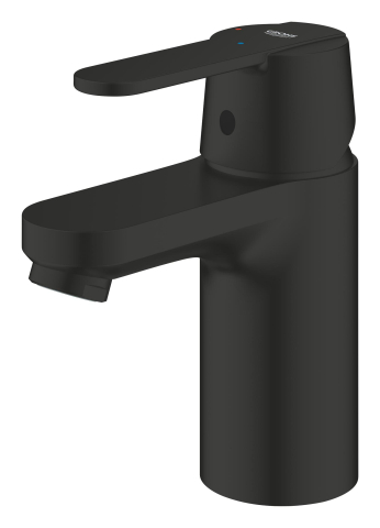 Baterie lavoar Grohe Get S monocomanda, cartus ceramic, evacuare cu apasare, negru mat [5]