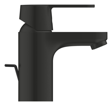 Baterie lavoar Grohe Get S cartus ceramic, limitator, set evacuare cu tija, negru mat [2]