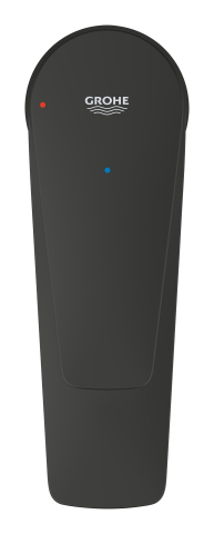 Baterie lavoar Grohe StartEdge S monocomanda, montare pe blat, cartus ceramic, evacuare cu apasare, negru mat [1]