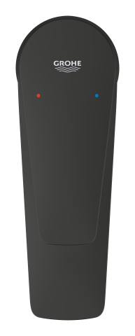 Baterie lavoar Grohe StartEdge S monocomanda, montare pe blat, cartus ceramic, evacuare cu apasare, negru mat [1]