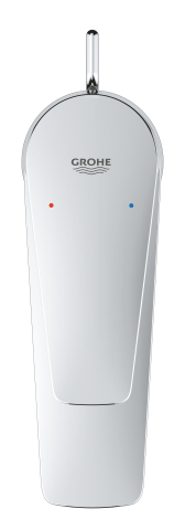 Baterie lavoar Grohe StartEdge S set de evacuare cu tija, cartus ceramic, levier metalic, limitator de temperatura, crom [1]