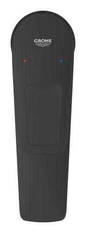 Baterie lavoar Grohe Startloop M cartus ceramic, levier metalic, set evacuare cu apasare, negru mat [1]