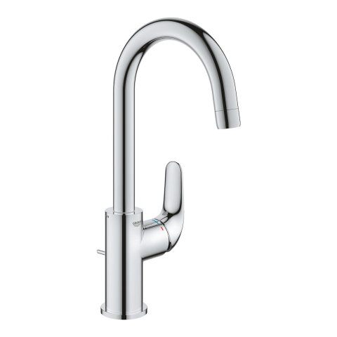 Obiecte sanitare - Baterie lavoar Grohe Swift L monocomanda, cartus ceramic, pivotanta, evacuare cu tija, crom