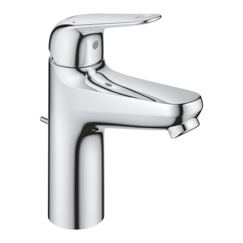 Obiecte sanitare - Baterie lavoar Grohe Swift M monocomanda, cartus ceramic,, set evacuare cu tija, limitator de debit, crom