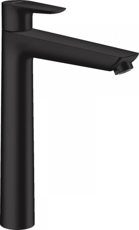 Baterii monocomanda - Baterie lavoar Hansgrohe Talis E 240 ventil pop-up pentru lavoar tip bol negru mat