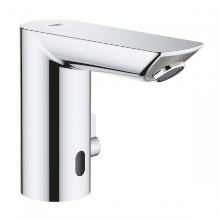 Baterii monocomanda - Baterie lavoar cu senzor cu mixare alimentare la priza cromata Grohe Bau Cosmopolitan E