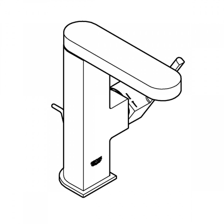 Baterie lavoar marimea M furtunuri flexibile cromata Grohe Plus [6]