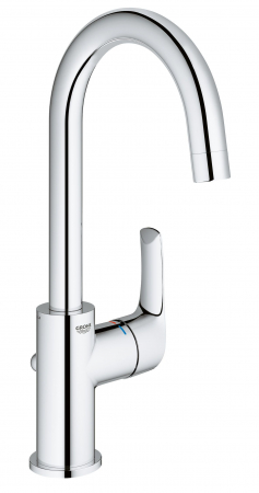 Baterie lavoar inalta marimea L furtunuri flexibile cromata Grohe Eurosmart [1]