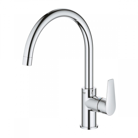 Baterie spalator pipa pivotanta furtunuri flexibile cromata Grohe Bau Edge [2]