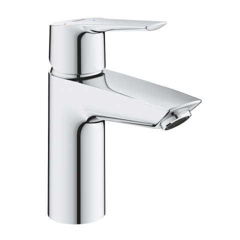 Obiecte sanitare - Baterie lavoar Grohe Start S monocomanda, cartus ceramic, set evacuare cu apasare, crom