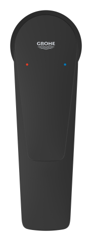 Baterie lavoar Grohe StartEdge XL monocomanda, cartus ceramic, evacuare cu apasare, negru mat [1]