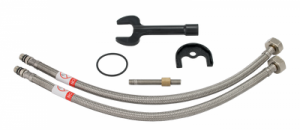 Baterie pentru chiuveta bucatarie, cartus 40 mm., crom, pipa flexibila, Ermetiq [4]