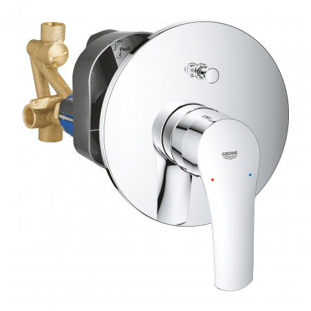 Baterii monocomanda - Baterie pentru cada monocomanda 1/2 cromata Grohe Eurosmart New 2in1