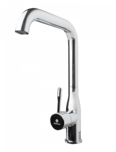 Baterii monocomanda - Baterie pentru chiuveta bucatarie, teava inox 90°, cartus 35 mm., Ermetiq